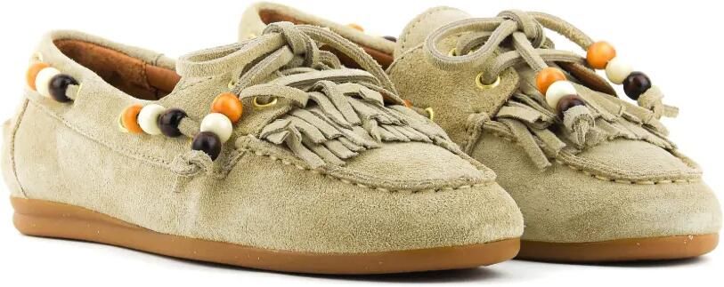 TORAL SHOES Anahi bootschoenen met franje en kralen Beige - Foto 5