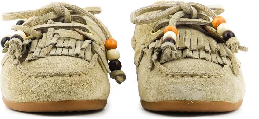 TORAL SHOES Anahi bootschoenen met franje en kralen Beige - Foto 3