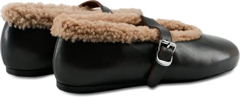TORAL SHOES Anoush ballerina's met lammy afwerking Bruin - Foto 2
