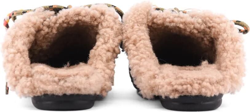 TORAL SHOES Blanche muiltjes met camouflageprint Groen - Foto 3