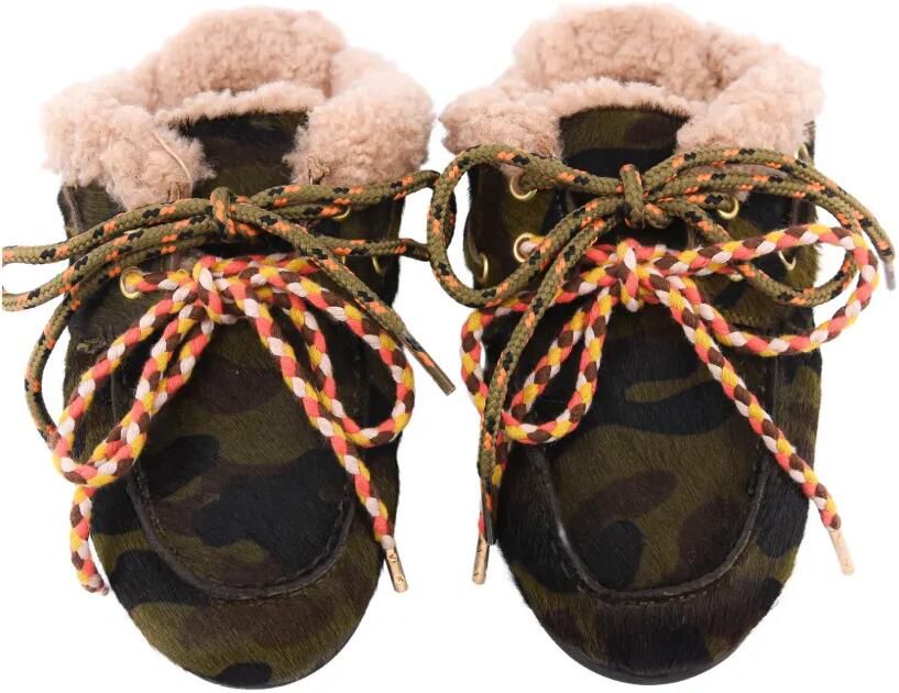 TORAL SHOES Blanche muiltjes met camouflageprint Groen - Foto 2