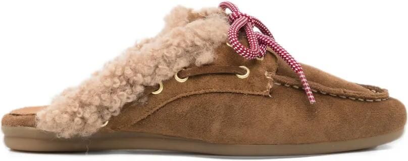 TORAL SHOES Blanche shearling mules Bruin