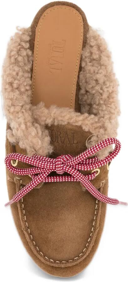 TORAL SHOES Blanche shearling mules Bruin - Foto 3