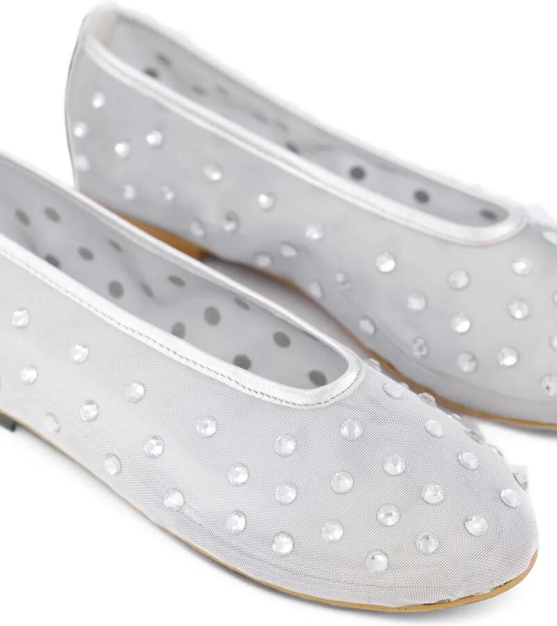 TORAL SHOES Mesh ballerina's met kristallen Zilver - Foto 2