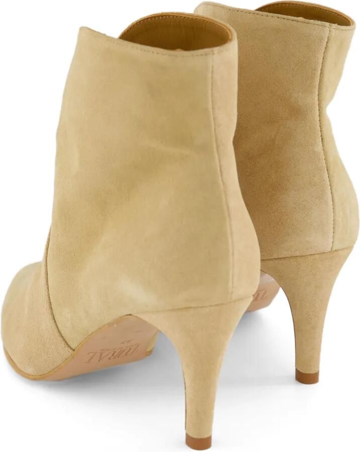 TORAL SHOES Enkellaarzen met puntige neus Beige - Foto 2