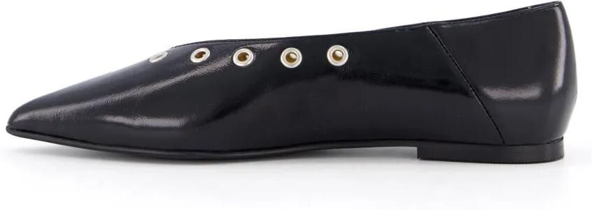 TORAL SHOES Ballerina's met puntige neus en ringlets Zwart - Foto 4