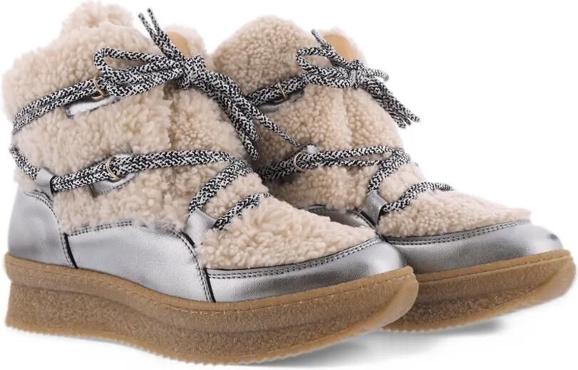 TORAL SHOES Gstaad shearling-panel boots Zilver - Foto 4