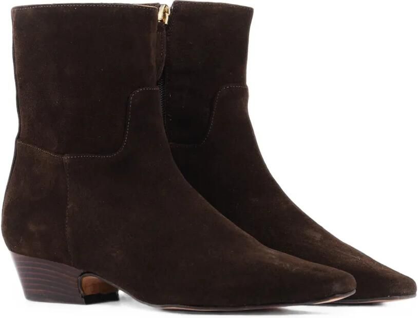 TORAL SHOES Irene suède enkellaarzen Bruin - Foto 5