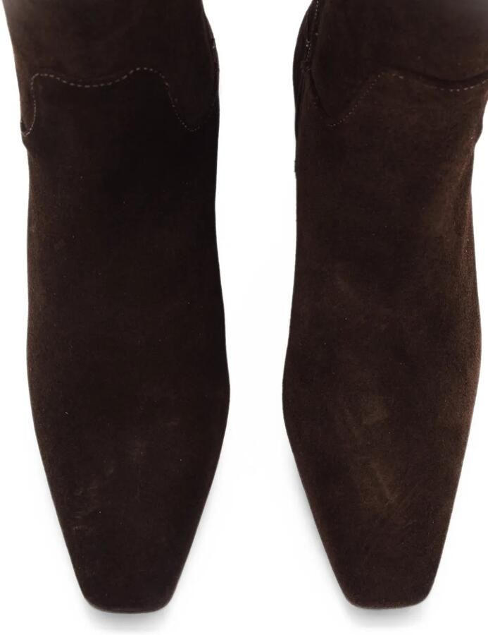 TORAL SHOES Irene suède enkellaarzen Bruin - Foto 4