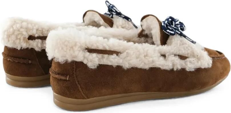 TORAL SHOES Kanda loafers met lammy afwerking Bruin - Foto 2