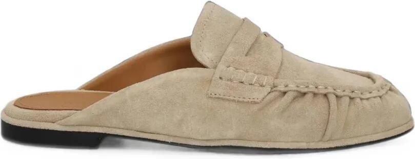 TORAL SHOES Khalo suède muiltjes Beige