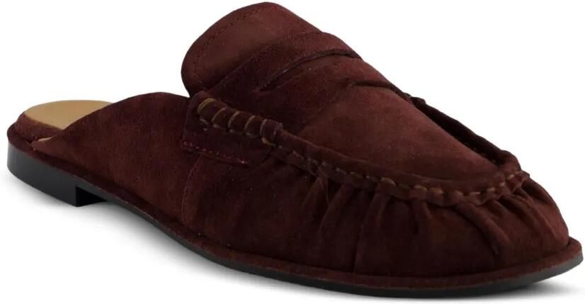 TORAL SHOES Khalo suède platte muiltjes Rood - Foto 2
