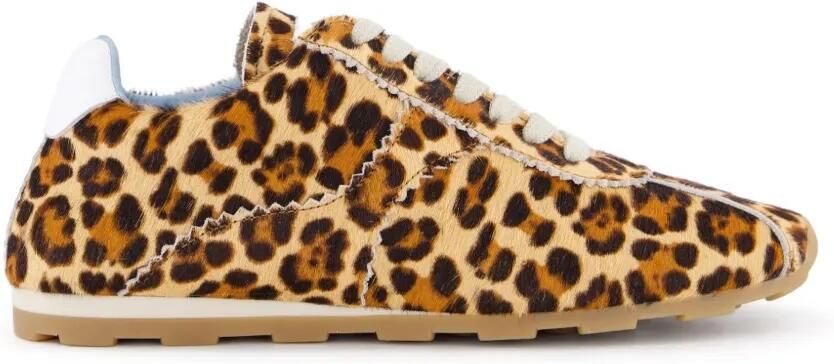 TORAL SHOES Tl-Vinci sneakers met luipaard-print Bruin