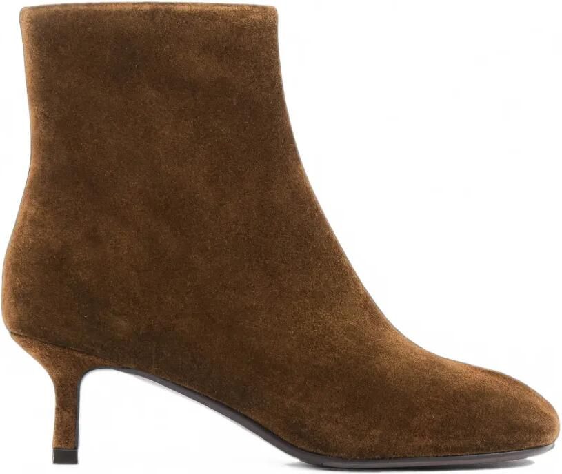 TORAL SHOES Maggie suède enkellaarzen Bruin