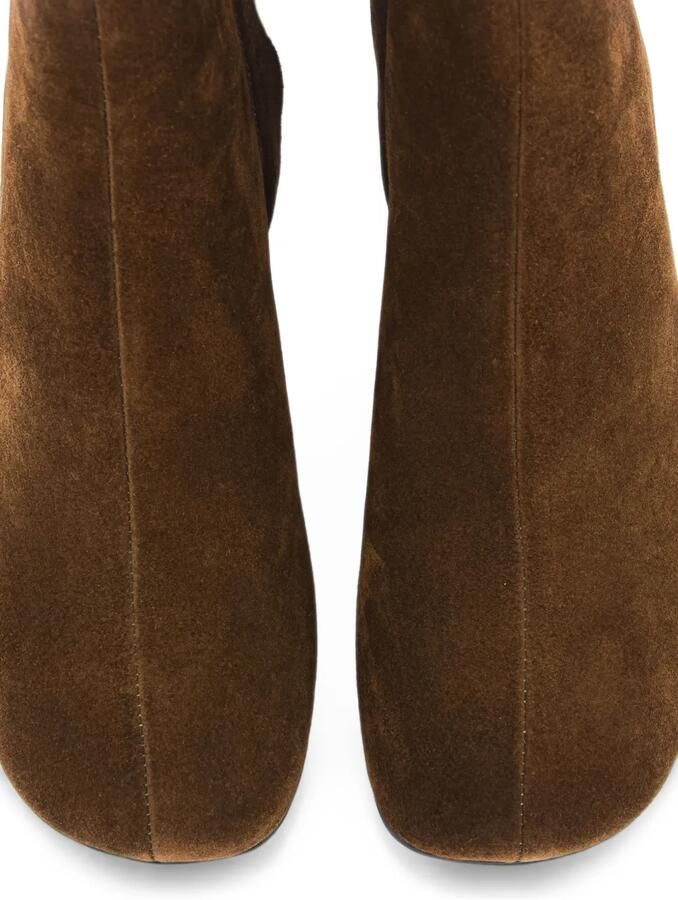 TORAL SHOES Maggie suède enkellaarzen Bruin - Foto 4
