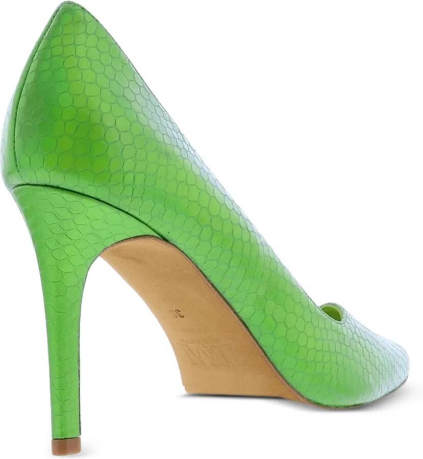 TORAL SHOES Monaco pumps met slangen-effect puntige neus en hak Groen - Foto 2
