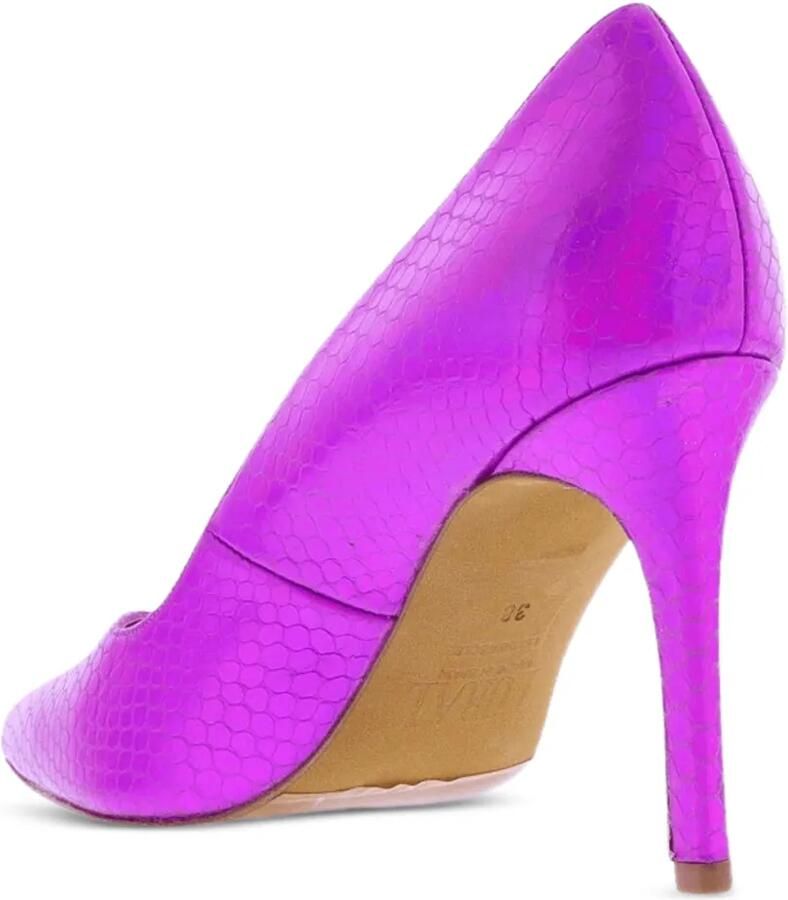TORAL SHOES Monaco pumps met slangenleer-effect Roze - Foto 2