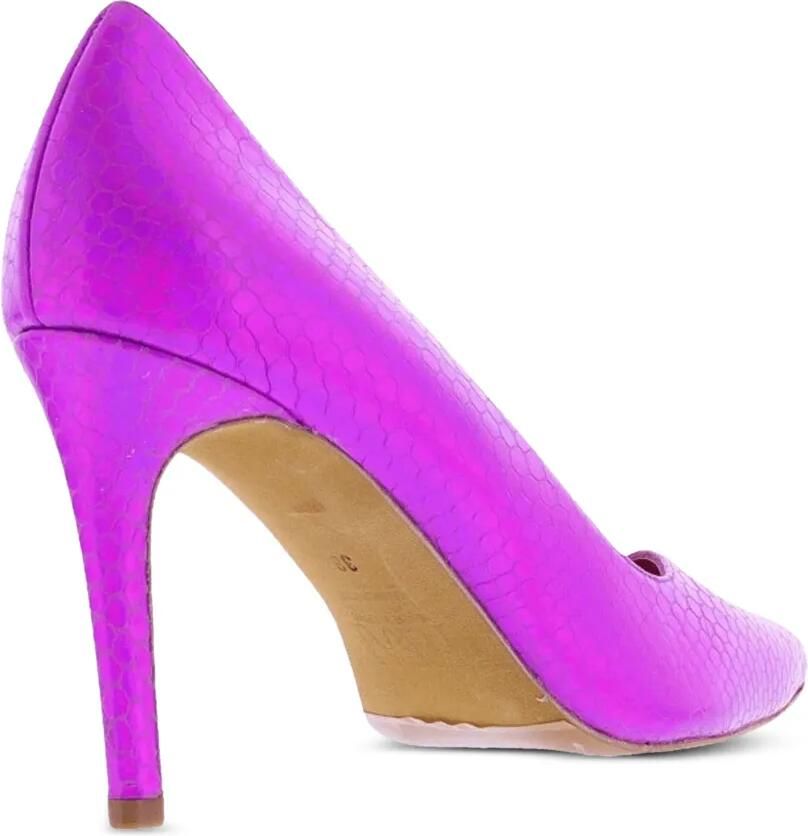 TORAL SHOES Monaco pumps met slangenleer-effect Roze - Foto 3