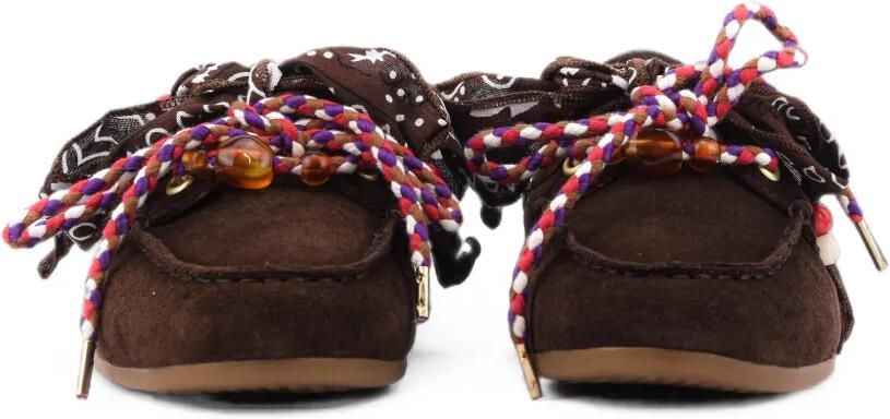 TORAL SHOES Nahua lace-detail loafers Bruin - Foto 3