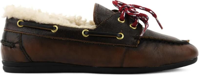 TORAL SHOES Nahua leren laarzen met lammy voering Bruin