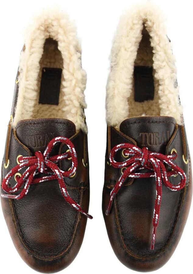 TORAL SHOES Nahua leren laarzen met lammy voering Bruin - Foto 3