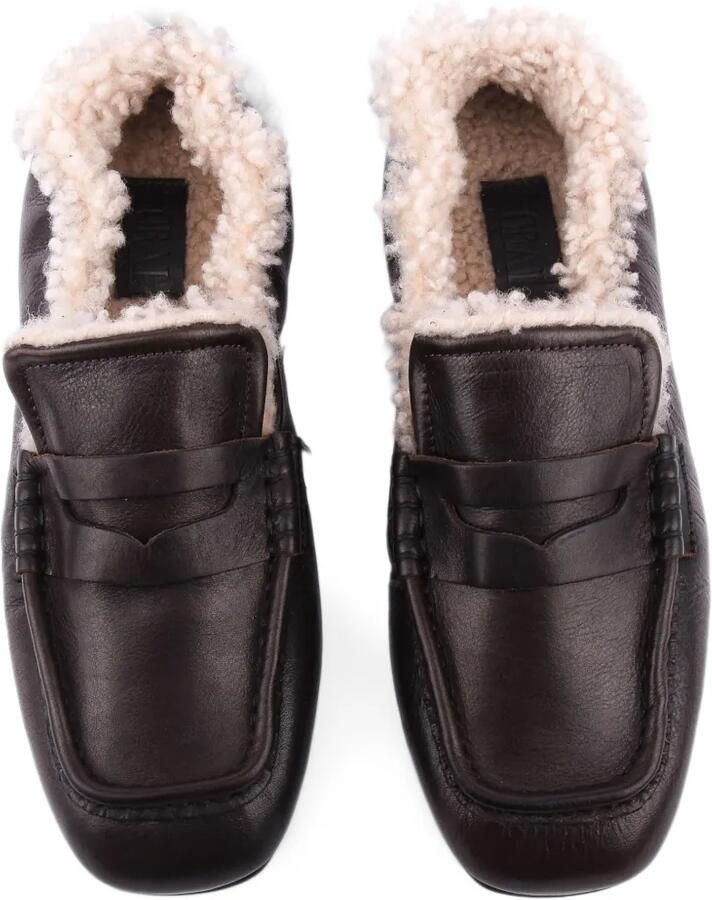 TORAL SHOES Paige Snow leren loafers Bruin - Foto 2