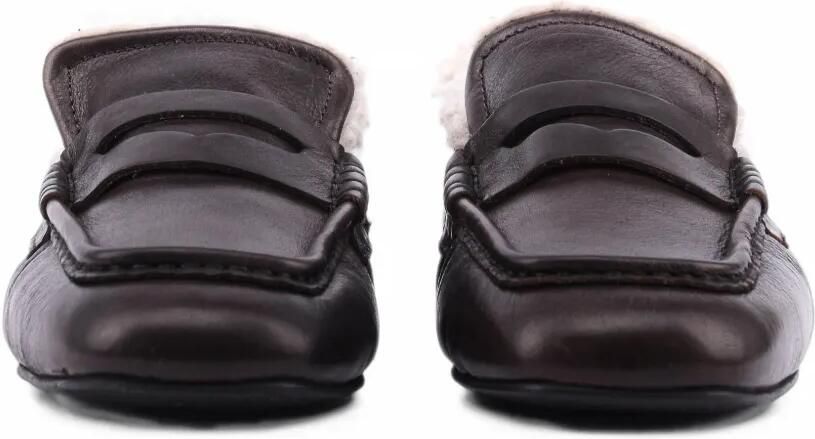 TORAL SHOES Paige Snow leren loafers Bruin - Foto 4