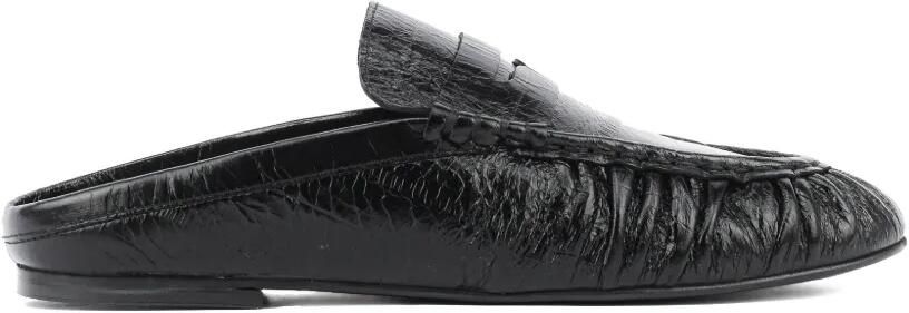 TORAL SHOES Piper leren loafers Zwart