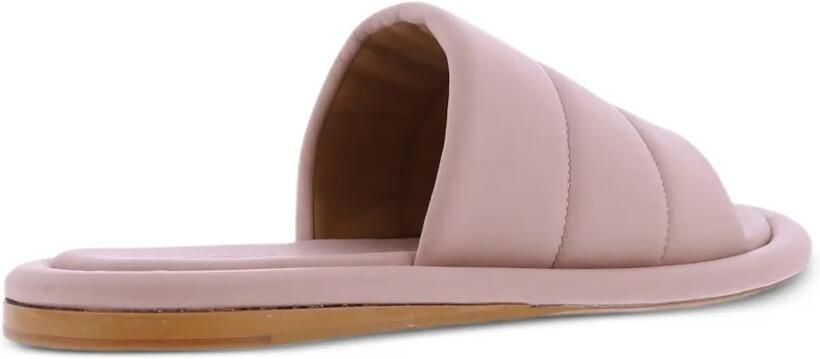 TORAL SHOES Gewatteerde leren slippers Roze - Foto 3