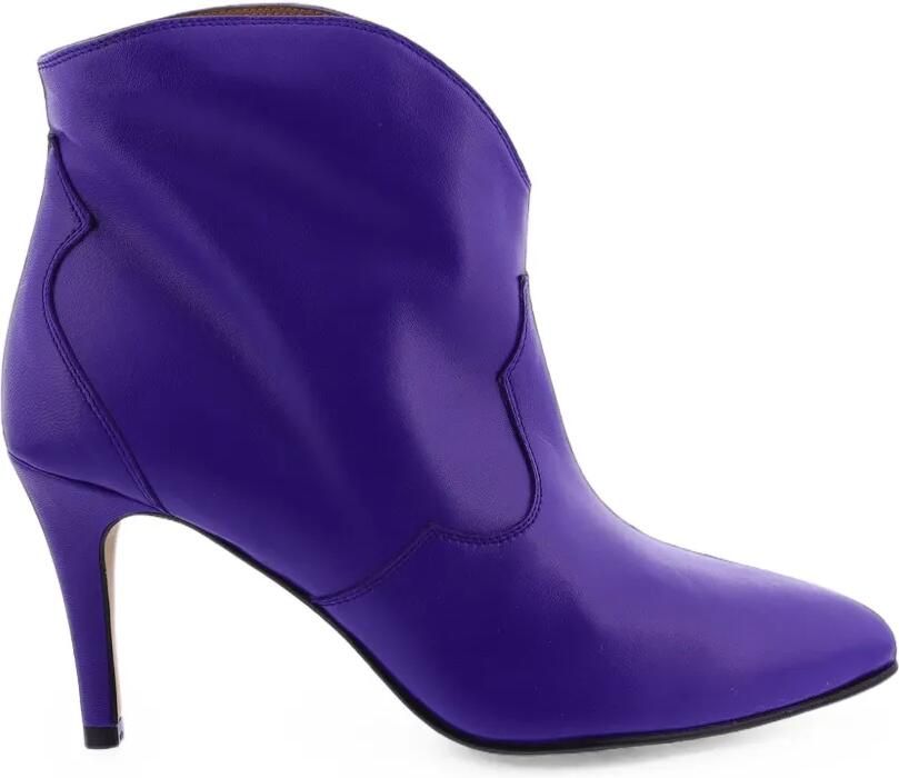 TORAL SHOES Selene leren enkellaarzen Paars