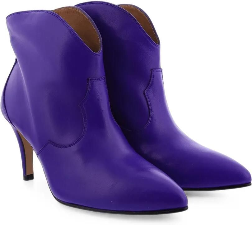 TORAL SHOES Selene leren enkellaarzen Paars - Foto 5