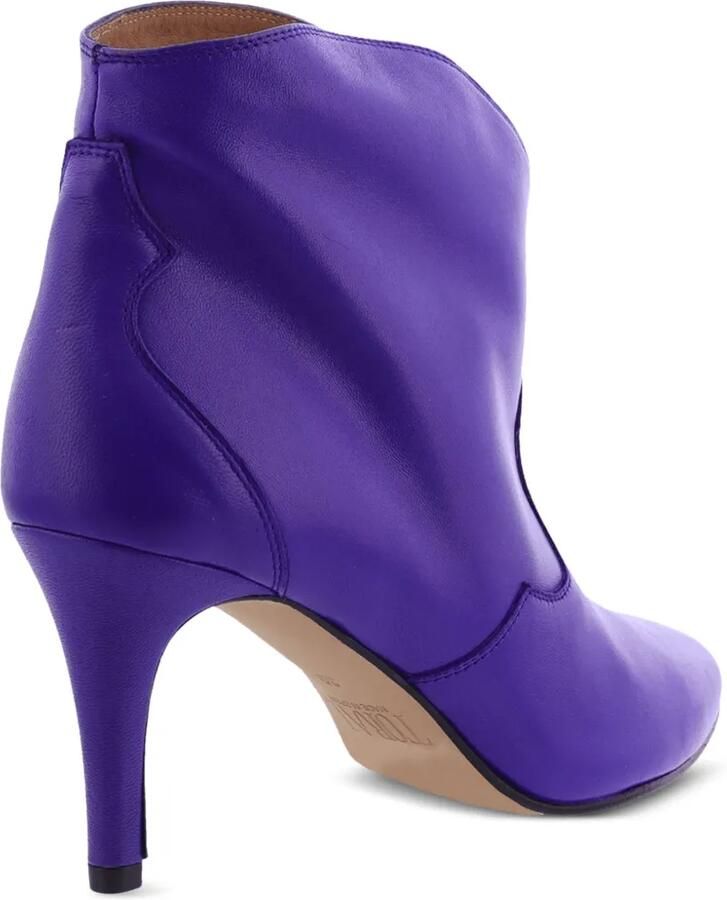TORAL SHOES Selene leren enkellaarzen Paars - Foto 2