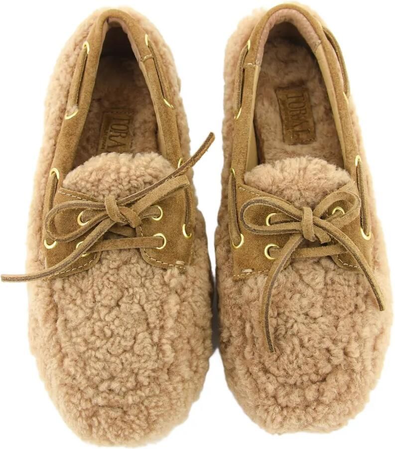 TORAL SHOES shearling moccasins Beige - Foto 2