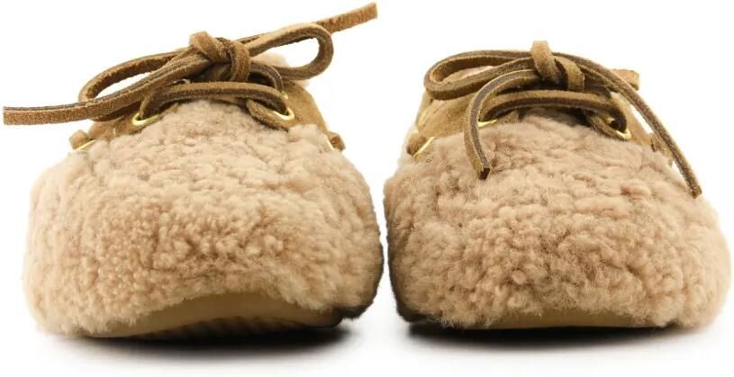 TORAL SHOES shearling moccasins Beige - Foto 3