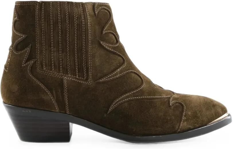 TORAL SHOES Sonia Metal enkellaarzen in western-stijl Bruin
