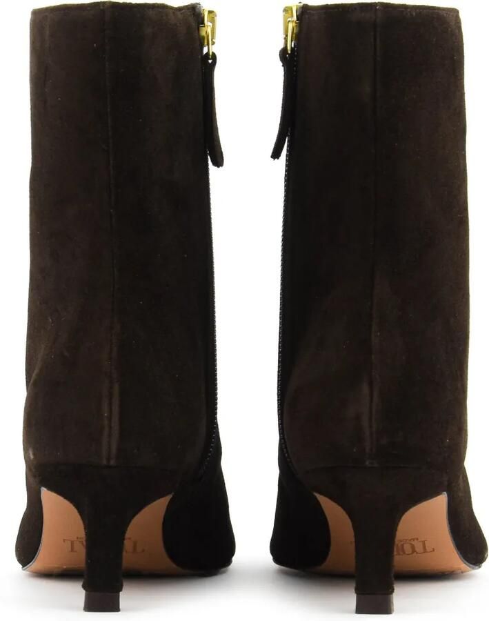 TORAL SHOES Tamara enkellaarzen met suède afwerking Bruin - Foto 3