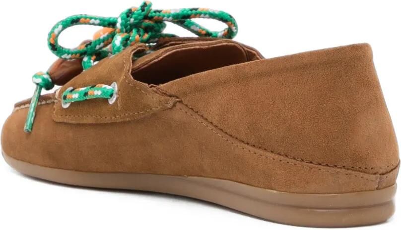 TORAL SHOES Tiwa Avellana suède muiltjes in loafermodel Bruin - Foto 2
