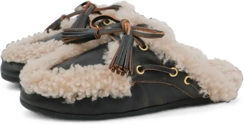 TORAL SHOES TL Killian platte muiltjes met kwastje Bruin - Foto 2