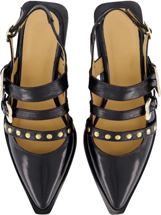 TORAL SHOES Tl-Madison slingback pumps met hartgesp Zwart - Foto 4