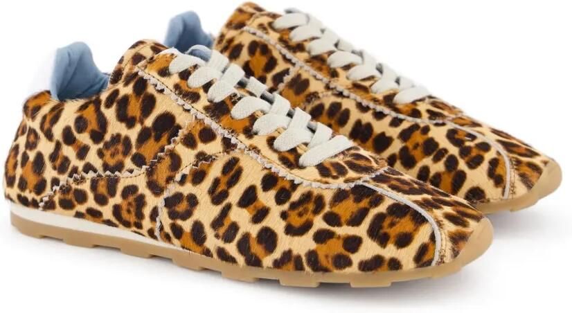 TORAL SHOES Tl-Vinci sneakers met luipaard-print Bruin - Foto 4