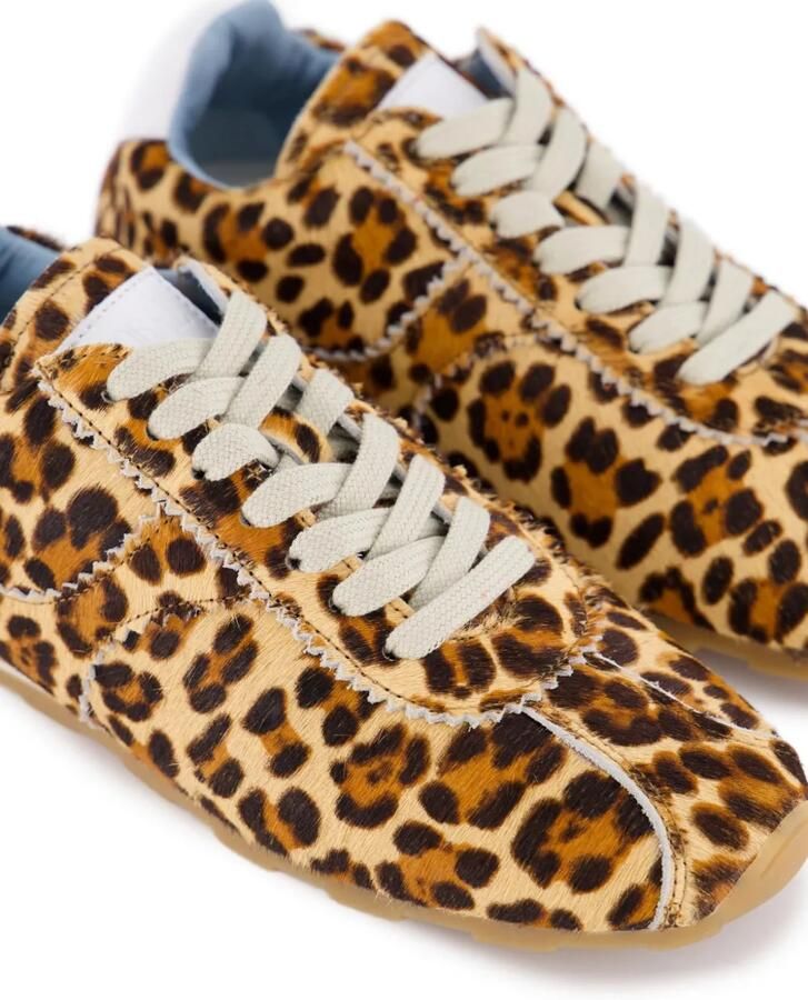 TORAL SHOES Tl-Vinci sneakers met luipaard-print Bruin - Foto 2