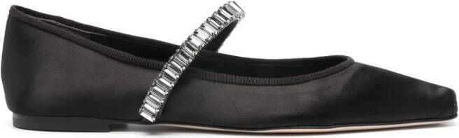 Tory Burch Ballerina's met kristallen Zwart