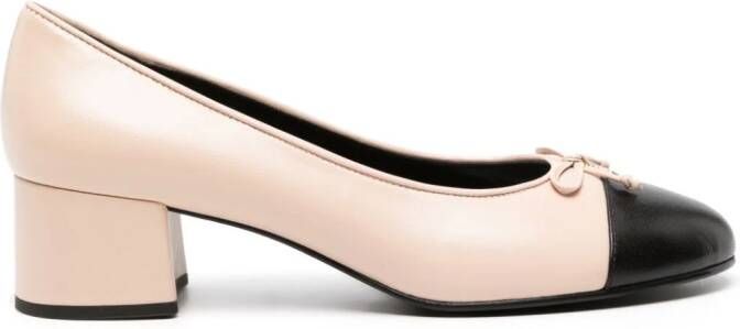 Tory Burch Cap-Toe 45mm leren pumps Roze