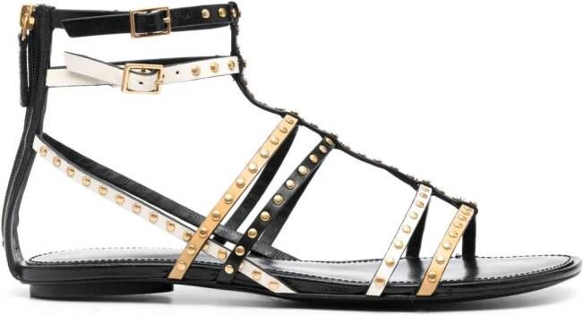 Tory Burch Gladiator sandalen met studs Zwart