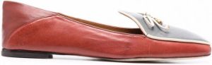 Tory Burch Leren loafers Rood