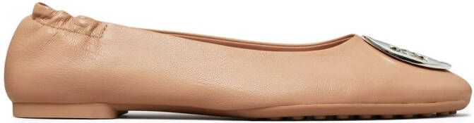 Tory Burch Claire ballerina's Beige