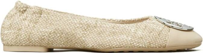 Tory Burch Claire ballerina's Beige