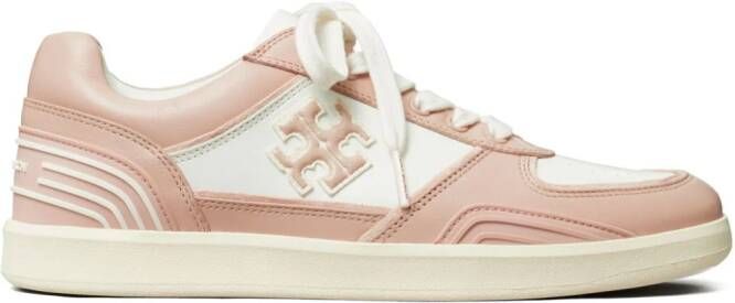 Tory Burch Clover Court sneakers met vlakken Roze