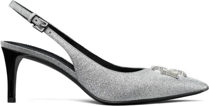 Tory Burch 65 mm Eleanor slingback pumps Zilver