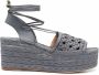 Tory Burch Espadrilles met plateauzool Blauw - Thumbnail 1